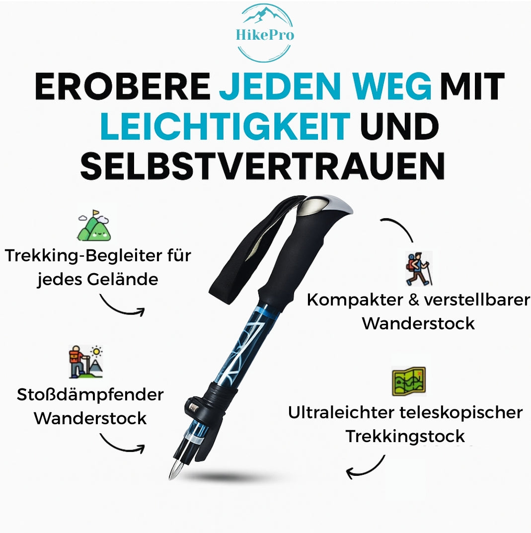 HikePro™ Wanderstock | Für sicheres und ermüdungsfreies Wandern
