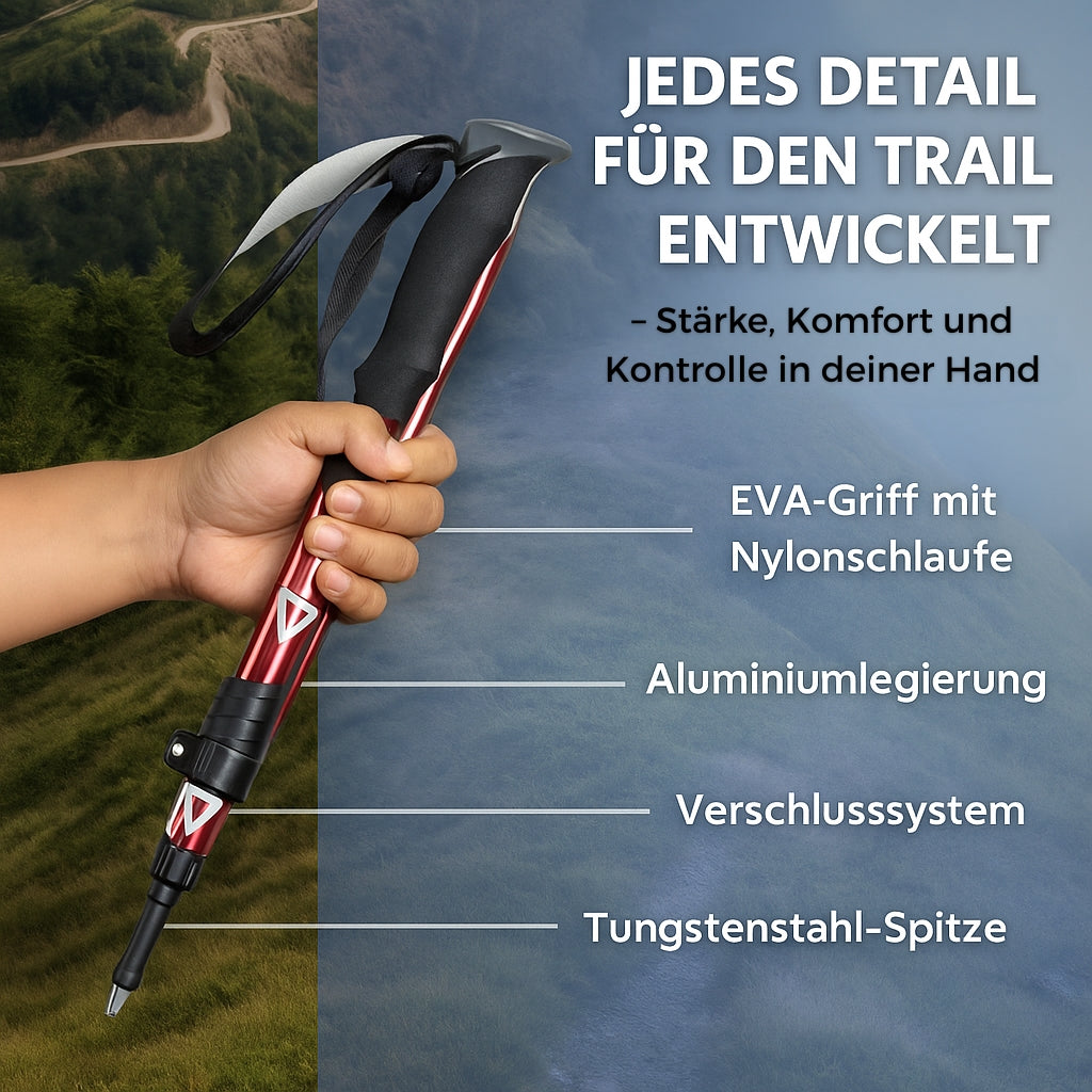 HikePro™ Wanderstock | Für sicheres und ermüdungsfreies Wandern