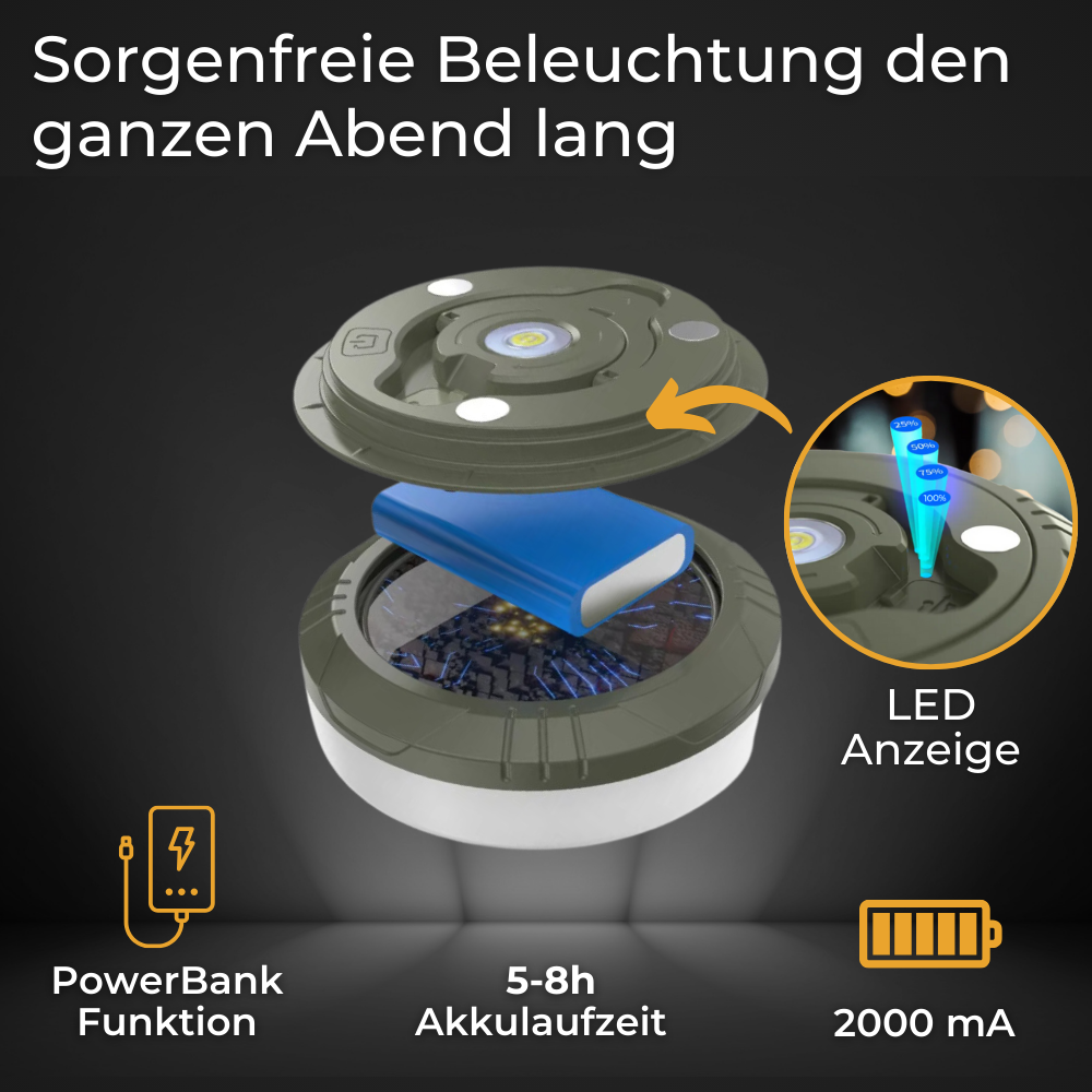 NordStern™ - 4in1 Campinglampe