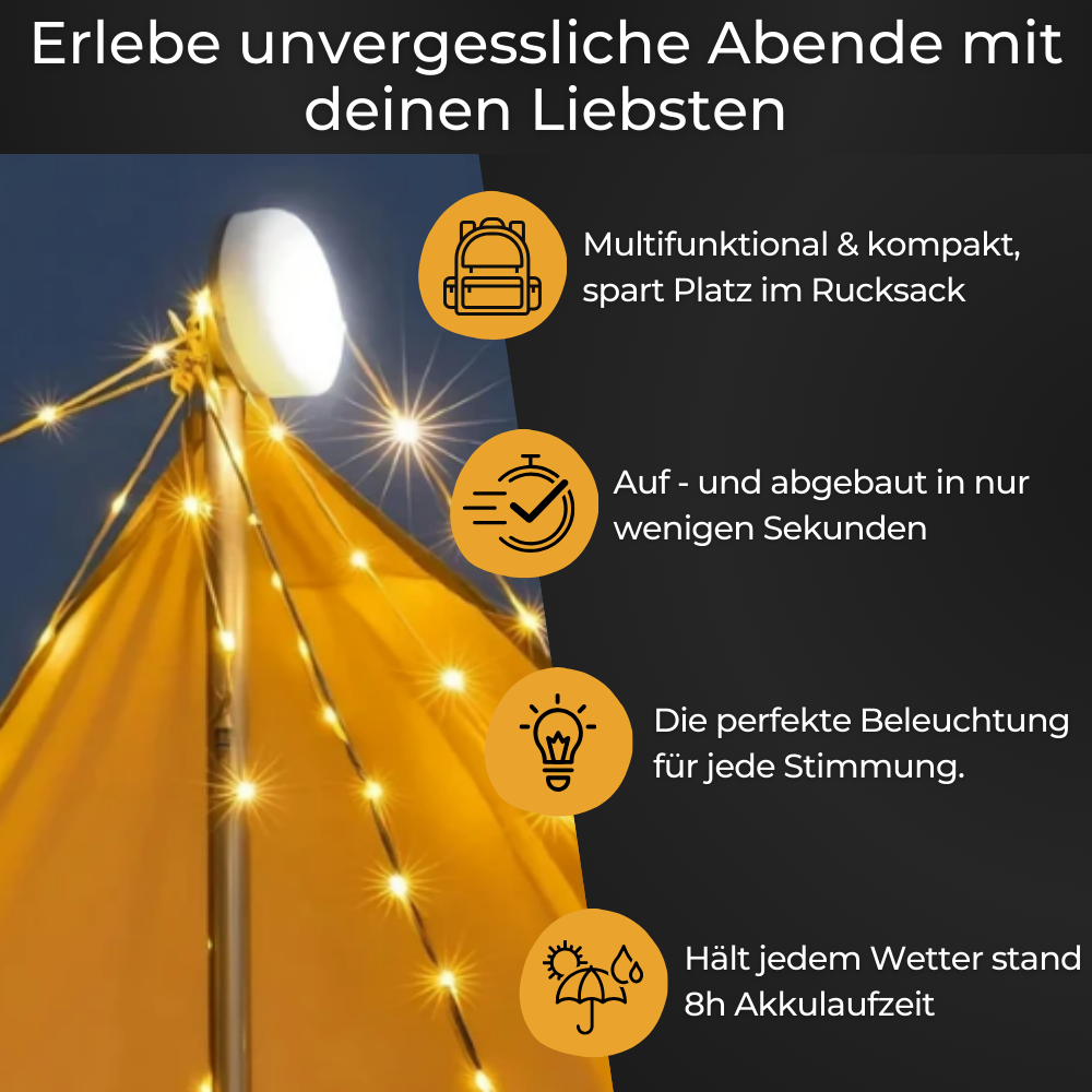 NordStern™ - 4in1 Campinglampe